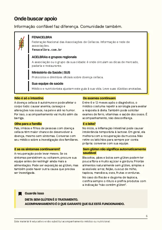 Página 6 do e-book, sobre rótulos de alimentos